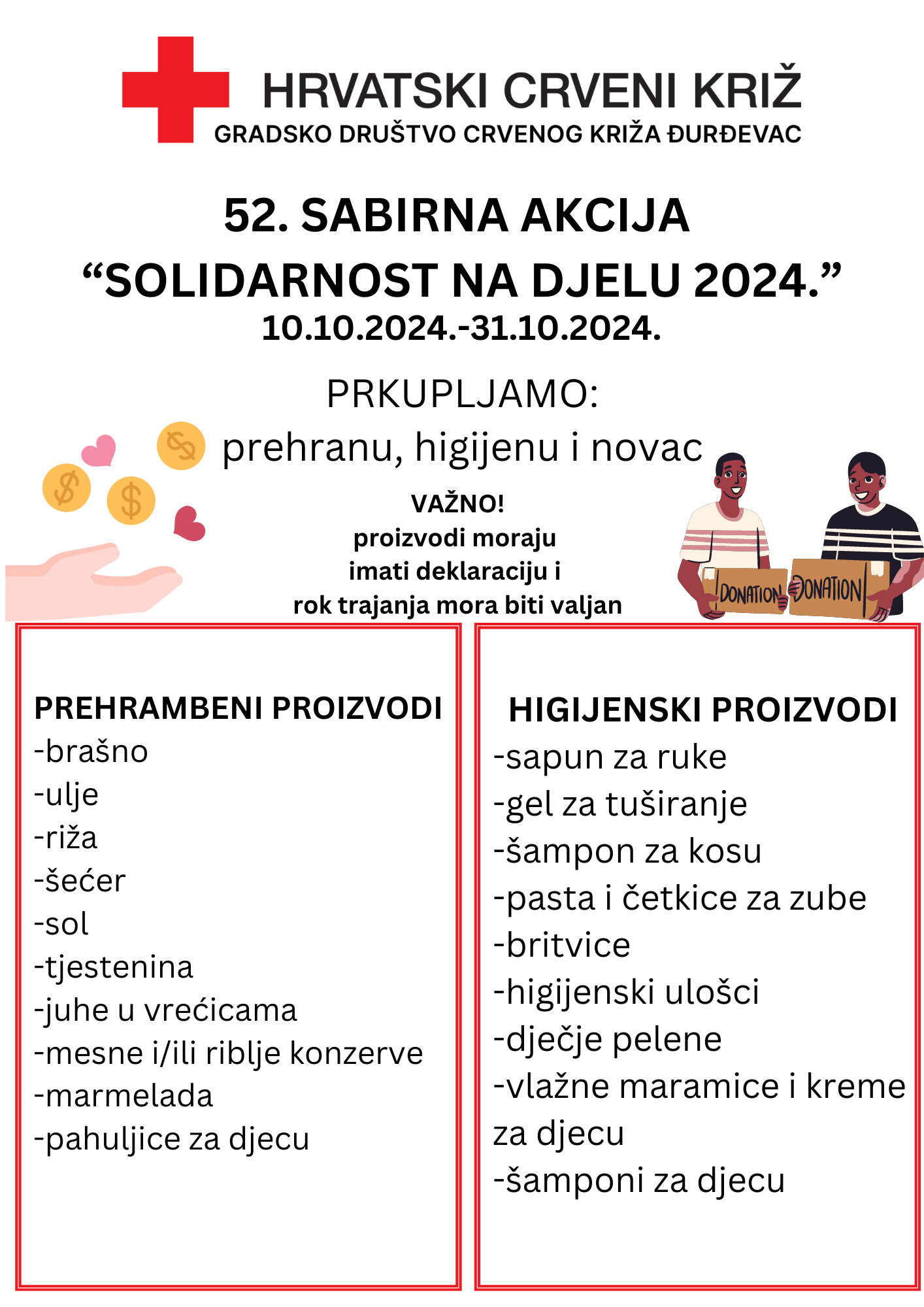 52. sabirna akcija infomacije o prikupljanju